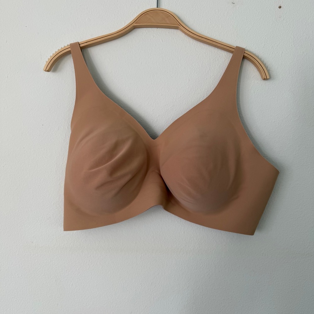 Knix WingWoman Wireless Bra Tan Nude Seamless Full Coverage XXXL+
